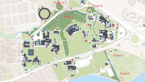 Plan de la conférence marchée du jeudi 5 mai le long de la Chamberonne Plan de la conférence marchée du jeudi 5 mai le long de la Chamberonne