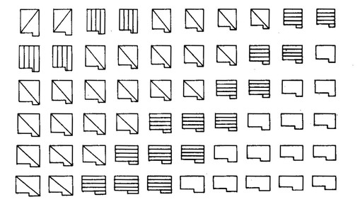 Alexander Klein's diagrams on housing typologies 1928