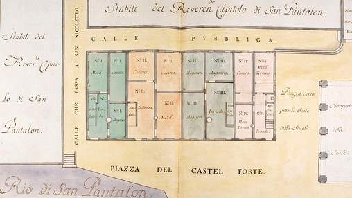 Giorgio Fossati, Castelforte San Rocco (1534), 1770. Archivio di Stato di Venezia, AVSE San Rocco 26