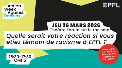 Image de promotion pour l'événement avec un design morcelé